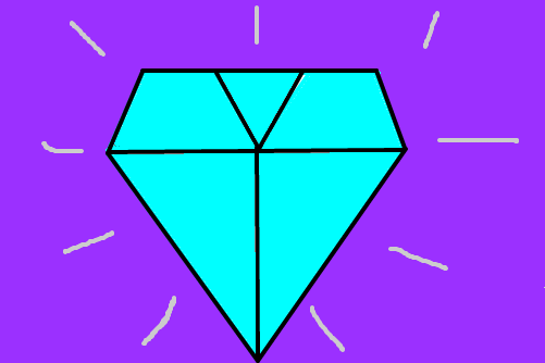 Diamante Kawaii - Desenho de pimentaopep - Gartic