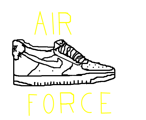 Air force 1 store desenho