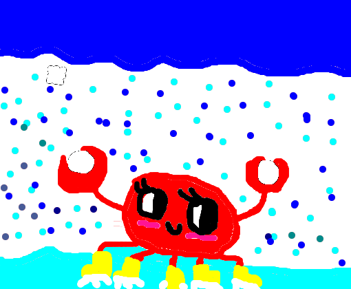 caranguejo na neve