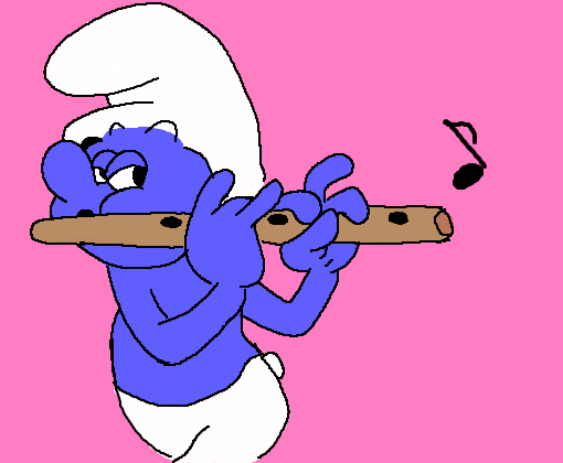 Smurf flautista