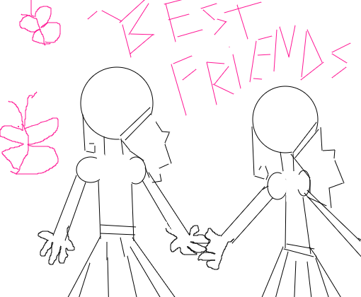 Best Friends Forever - Desenho de julinhahfofah - Gartic