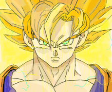 Goku, o lendario super sayajin