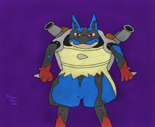 Mega Lucario - Pokémon - Desenho de reddddddd - Gartic