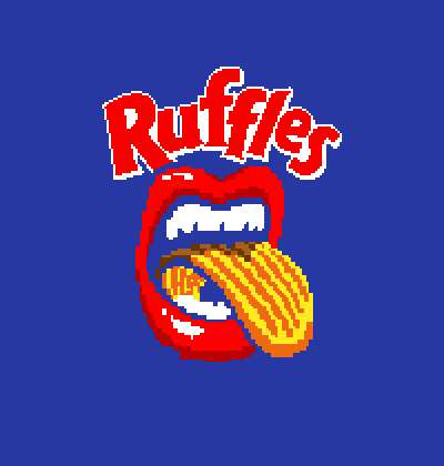 Ruffles em pixel
