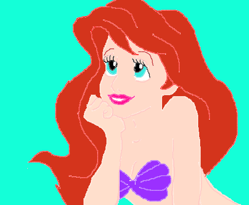 Ariel pequena sereia