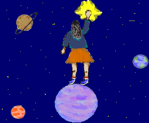Garota no espaço