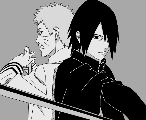 Naruto E Sasuke - Desenho de hs_killer - Gartic