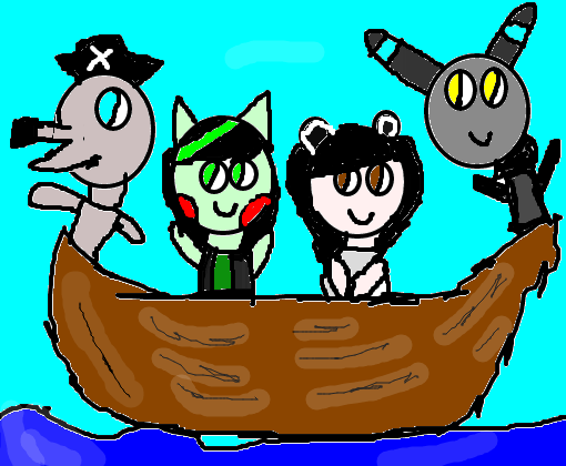Eu e meus amigos no barco pwp