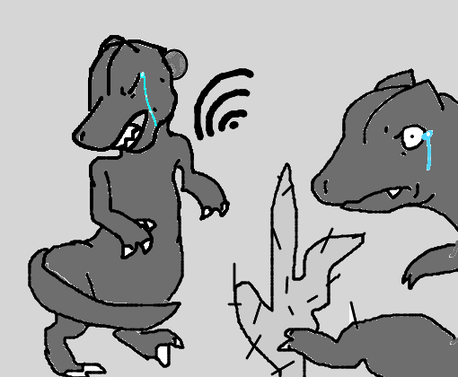 Dino chrome/dinossauro sem internet - Desenho de babylokona - Gartic