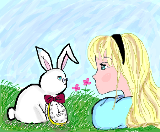 Alice and the White Rabbit