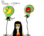 Pac-man e Mulher Maravilha