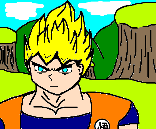 Goku ssj blue - Desenho de gulau - Gartic