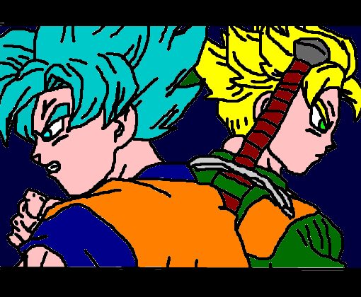 Goku e Mirai Trunks - Dragon Ball Super