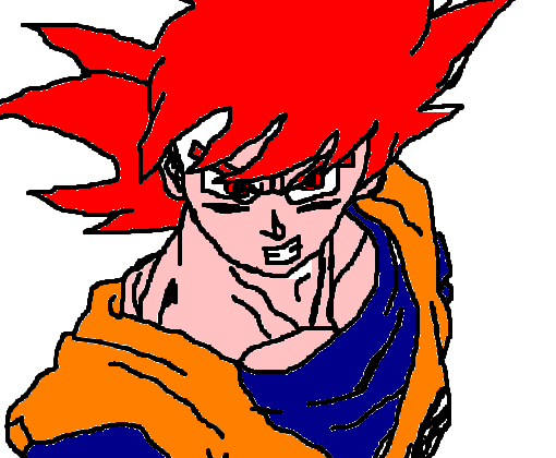 Goku SSJ God - Desenho de black_goku - Gartic