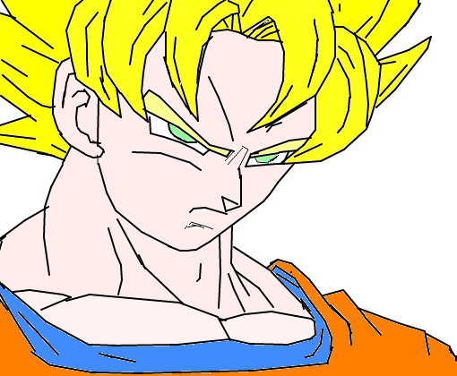 Goku SSJ1 - Desenho de bonniethebunnny - Gartic