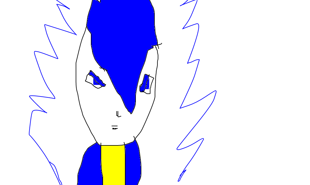 Vegetto (para NTBR) - Desenho de _gabivegeta_ - Gartic