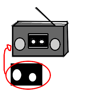 rádio gravador
