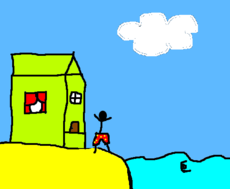 casa na praia 
