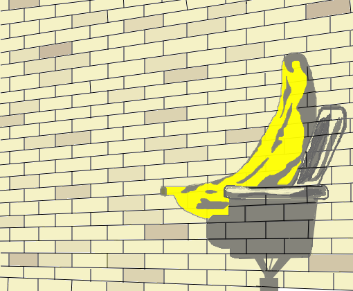 Homem banana - Arte Urbano