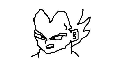 Desenho do vegeta super Saiyan-2