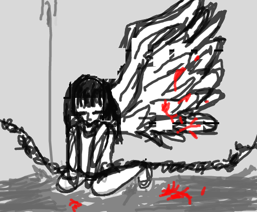 Anjo Caído - Desenho de kylle_peidei - Gartic