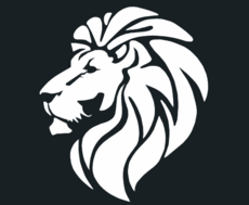 lion-head-silhouet-black-and-white