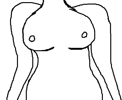 esboço de corpo feminino