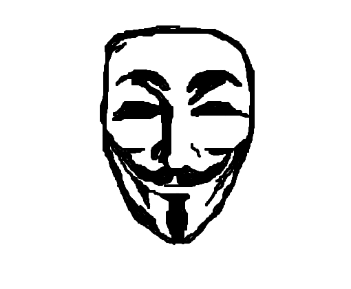 Mask Anonymous/Máscara Anonymous - Desenho de cangard_lu 