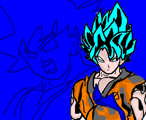 Goku Ssj Blue - Desenho de claraotome94 - Gartic