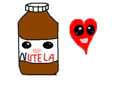 I love Nutella! traduçao ---> Eu amo nutella