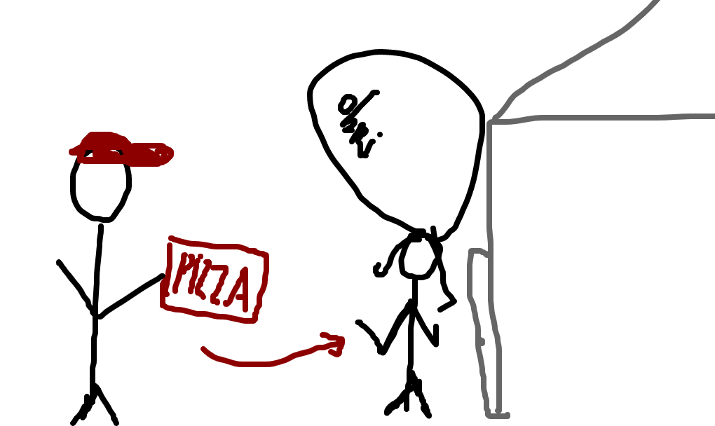 entregador de pizza