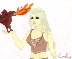 Daenerys e Drogon 