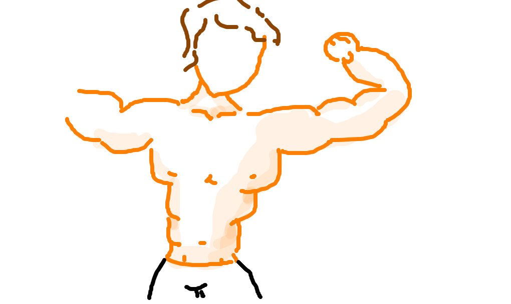 Musculoso - Desenho de endreew - Gartic