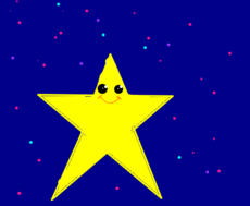 Esta estrela esta pronta pra te dar um abraço p/Estrela