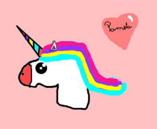 um unicornio para a minha amiga pamela <3