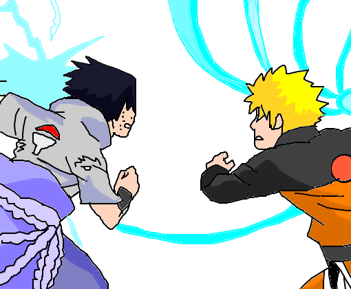 Como Desenhar o Naruto / Sasuke 