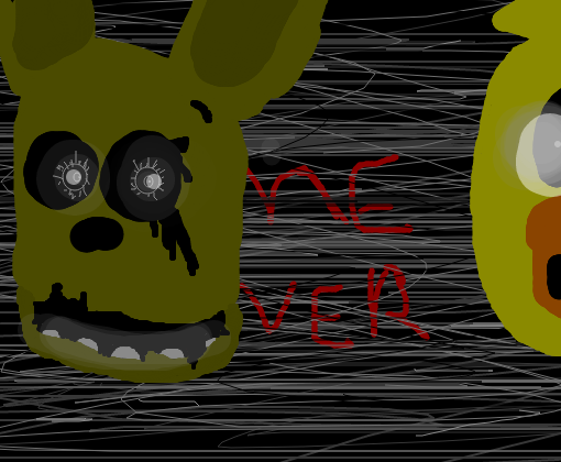 Springtrap and chica- Game over