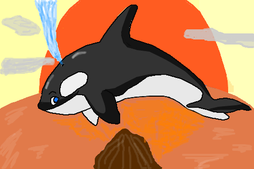 golfinho orca(LOL) p/ rayana ^^