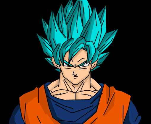 Goku Ssj Blue - Desenho de sou_um_bosta - Gartic