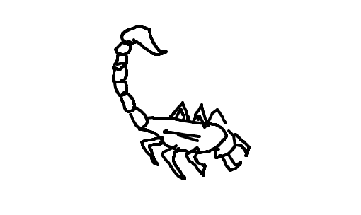 Desenhos de Escorpião - Como desenhar Escorpião passo a passo