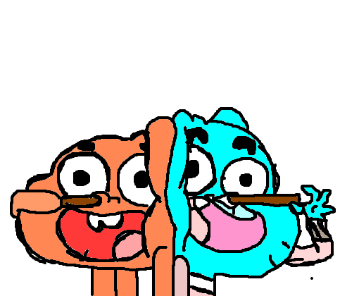 Gumball e Sonic!! - Desenho de agente_gartic - Gartic