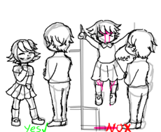 How to talk to a short people (danganronpa meme)