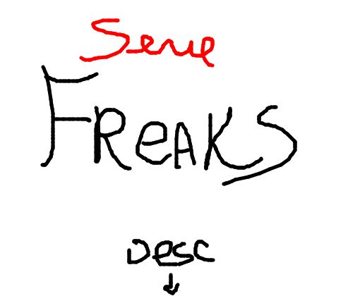 Serie "freaks" (desc)