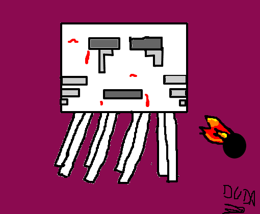 Como Desenhar o Ghast do Minecraft 