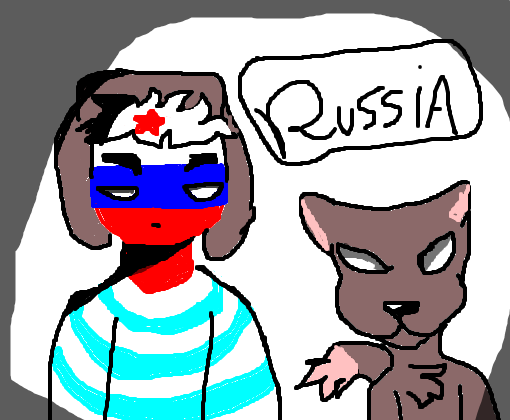 Russia - Desenho de countryhumans - Gartic