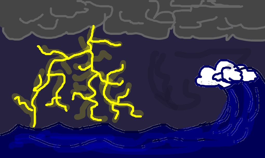 Bolo - Desenho de tempestade_ - Gartic