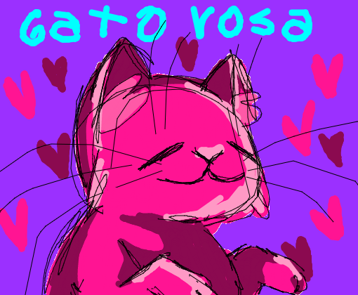 gato rosa