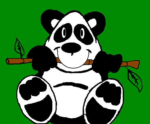 Desenho urso panda