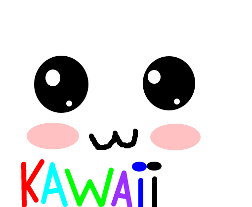 Como desenhar a logo do  kawaii 