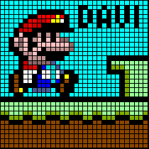 Pixel Art - Super Mario